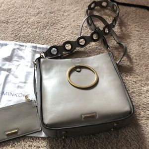 Rebecca Minkoff grey leather handbag